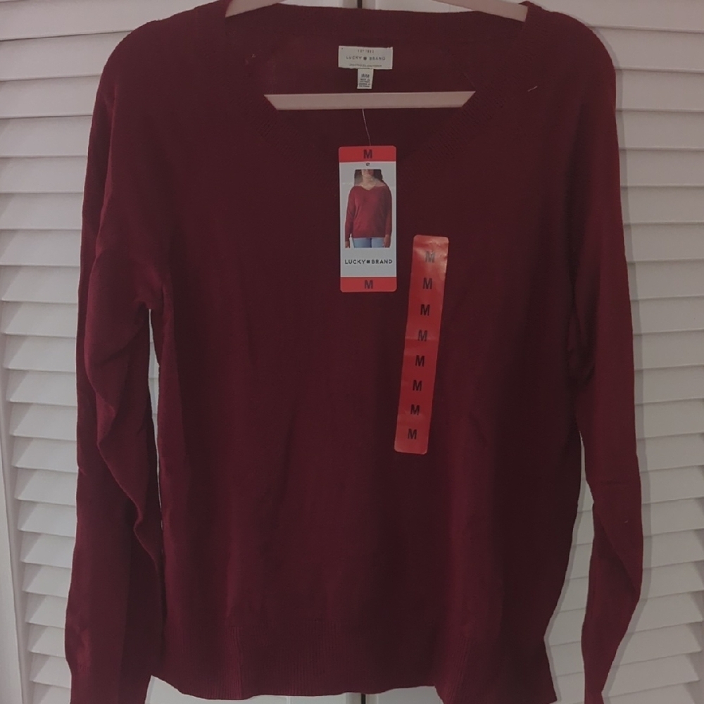 Lucky Brand Women's Red Sweater